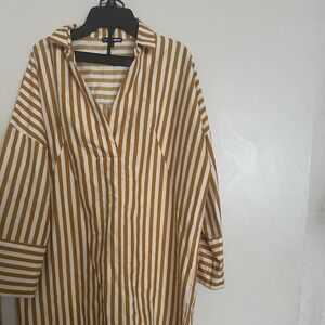 Oversized shirt dress